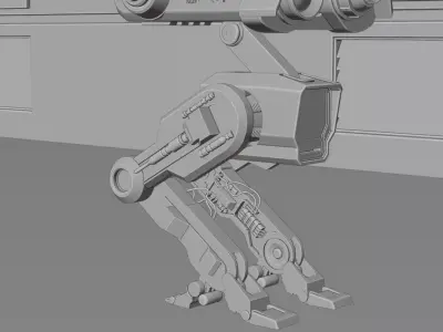 BD-1 Rigged model from the Star Wars Jedi series 3D model