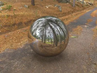 HDR ROAD FOREST  2 3D model