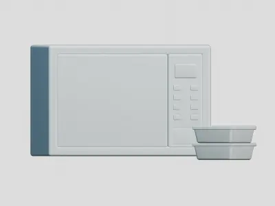 Modeling microwave 3D model