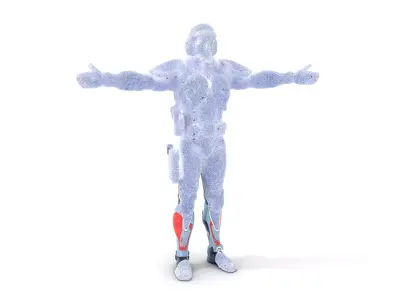 Futuristic Soldier Armor model pack Low-poly 3D model