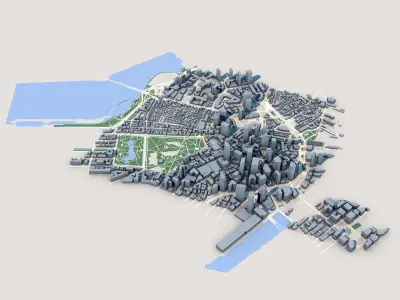 Boston City 3D model