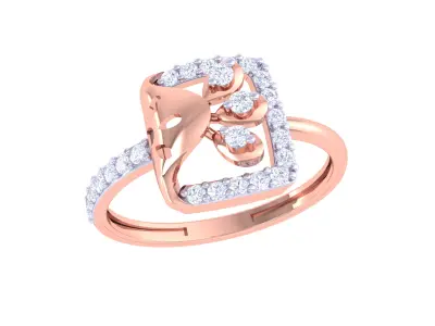  Women Ring MTL 3dm STL OBJ FBX Details 3D print model 34