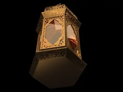 Ramadan lantern fanoos 3D model