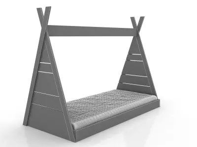 Montessori Apache Bed Low-poly 3D model