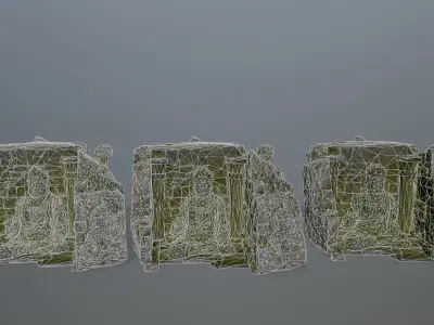 buda temple  Low-poly 3D model