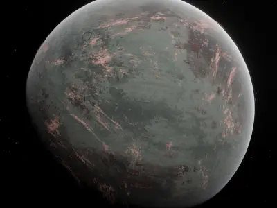 Planet Space Ready to game  Low-poly 3D model order