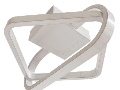 LED Ceiling Chandelier   Low-poly 3D model order
