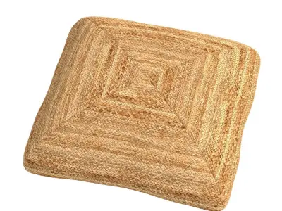 VG Tex Jute Floor Cushoin 3D model