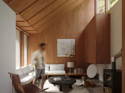 MOKU modern house - interior scenes - 3D model