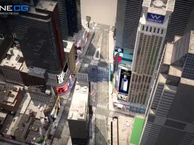 NYC Times Square v2 3D model