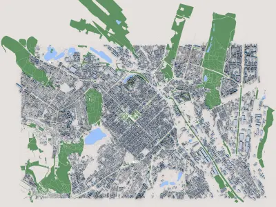 Chisinau City Moldova 3D model