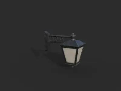Wall Lamp 2 Low-poly 3D model