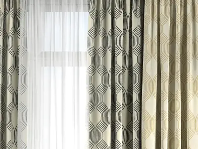 Curtain Set 109 3D model