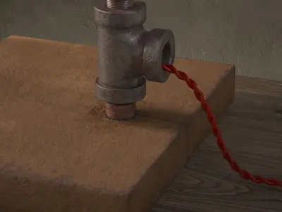 Steam Lamp 3D model