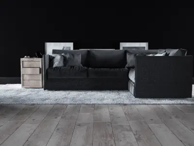 Sofa set - Interior Furniture 10 3D model