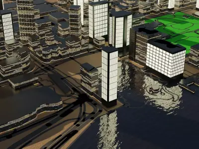 Perth Australia Citymap Building 3D model