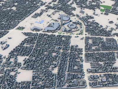 Doha City Qatar 3D model