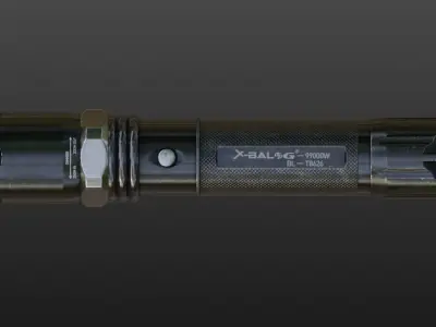 Flashlight X-Balog 99000W BL-T8626 Free low-poly 3D model