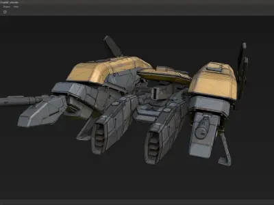 scifi-model542 robot 3D model