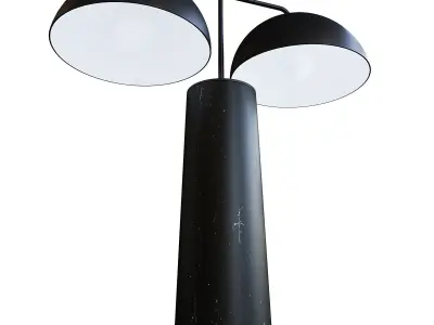 Double Table Lamp 3D model