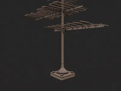 Post Apo Game Objects Collection Low-poly 3D model