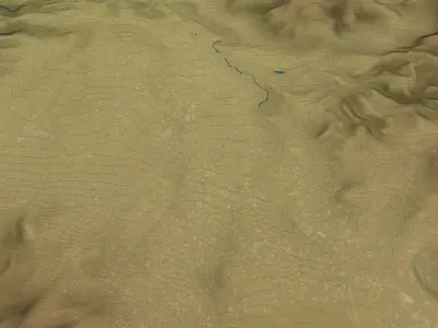 San Salvador - Topography Terrain Low-poly 3D model