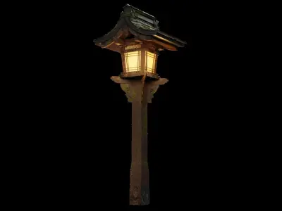 Lamp post japan 3D model
