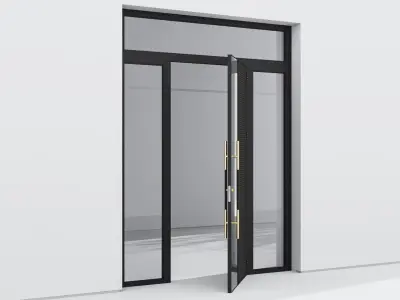 Aluminium door 106 3D model