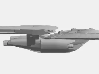USS Crater - federation star ship 3D print model