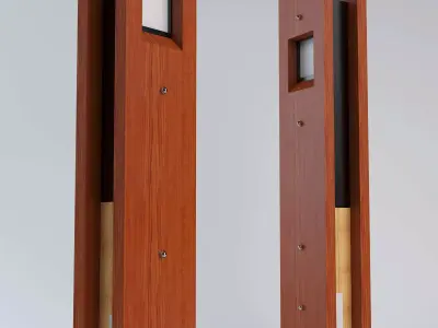 Timber Bollard 3D model