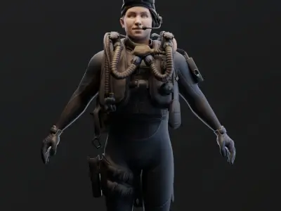 CSGO Agent Captain David 3D model