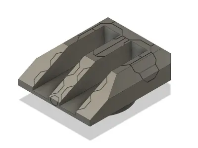 Railgun Turret 3D print model