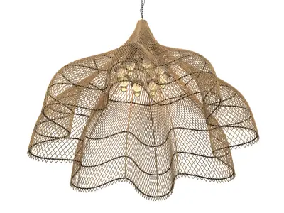 Matador Wicker Chandelier X-Large 3D model