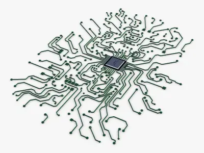 Electronic circuit v 5 3D model