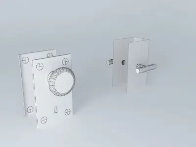 Lock sets doorknobs Free 3D model