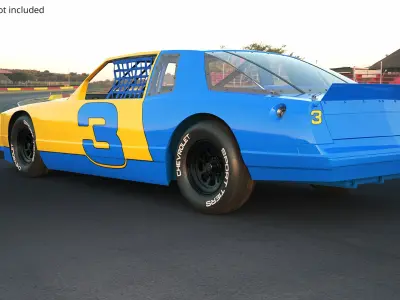  Chevrolet Monte Carlo SS Nascar Racing Coupe Rigged for Cinema 4D 