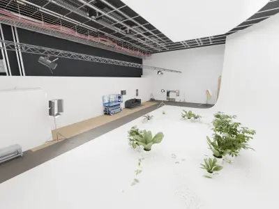 CYCLORAMA PHOTOSHOOT STUDIO WHITE - Realistic PBR environment 3D model