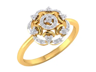 Women Ring Render 3dm STL MTL SLC JCD OBJ FBX Details 3D print model 81