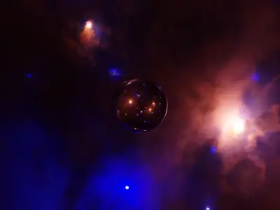 Space blackhole and nebula HDRI Sci-fi 3D Model Collection Low-poly 3D model