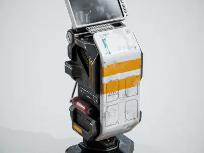 Sci-fi Console ARchie One Low-poly 3D model