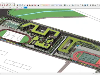 Sketchup School and University L3 3D model