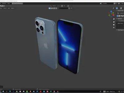 New Iphone 13 Pro 2021  Low-poly 3D model