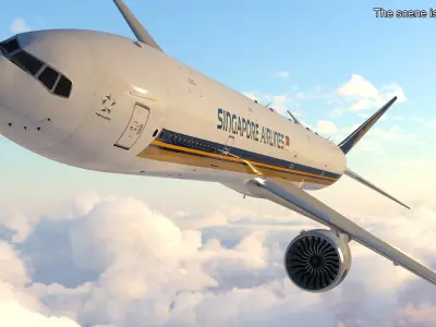  Boeing 777 Singapore Airlines Rigged 