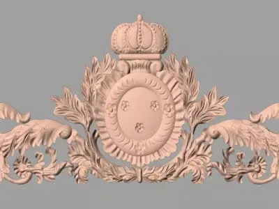 Artcam 3D relief STL models for CNC woodworking E126 3D model