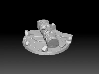 Fantasy Miniature Base -3D printing model 3D print model