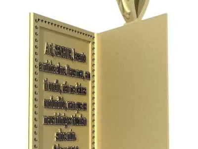 pingente da biblia de cristo  3D print model