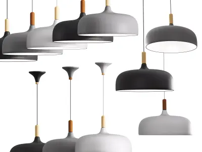 Northern Lighting Acorn Pendant 3D model