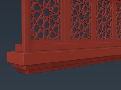 Arched Window 01 3D model
