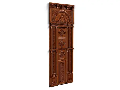Door0023 neoclassical ornate door 3D model