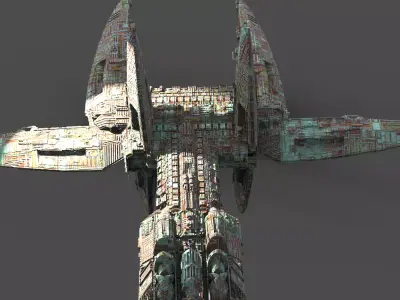 Wraith Destroyer Ship 2  3D model